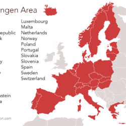 Schengen countries