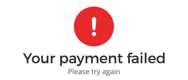 payment failed in travelvisabookings