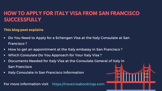 How To Apply for Italy Visa from San Francisco Successfully