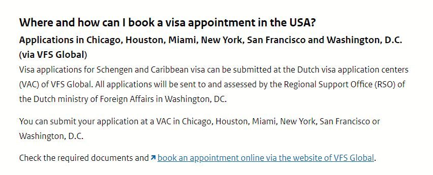 Book appointment online - Consulate General of Netherlands