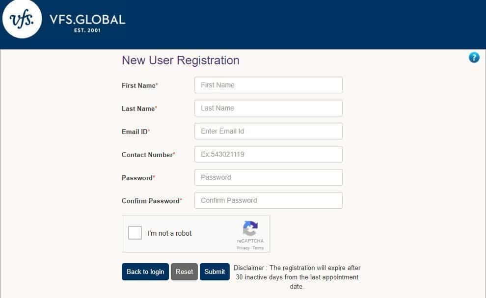 Register as a new user