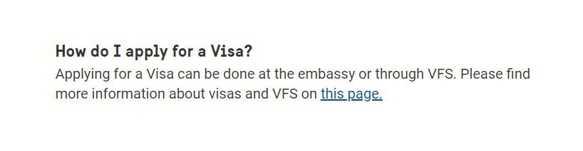 How do I apply for a visa?