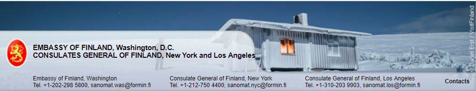 consulate general of Finland in the US website