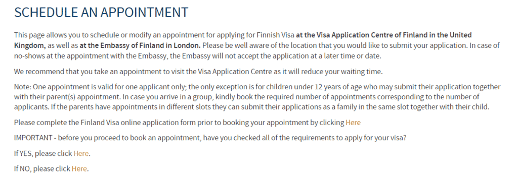 Fill in Finland Schengen visa online application form online
