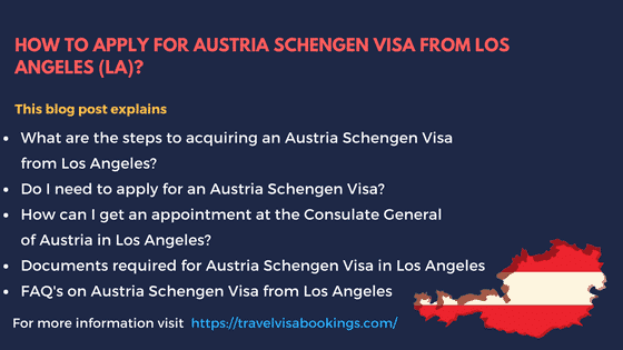 Austria Schengen visa from LA