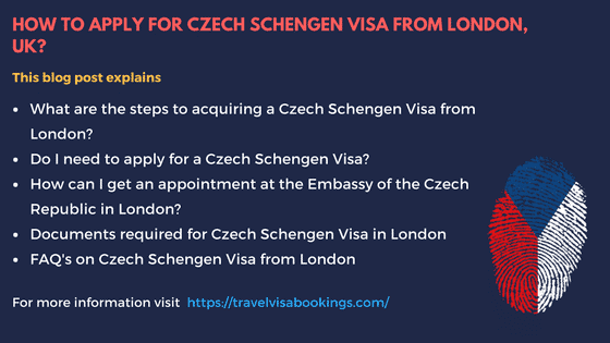 Czech Schengen visa from London