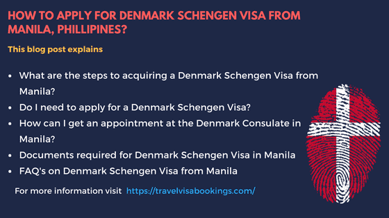 Denmark Schengen visa from Manila, Phillipines