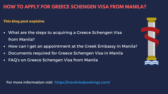 Greece Schengen visa from Manila