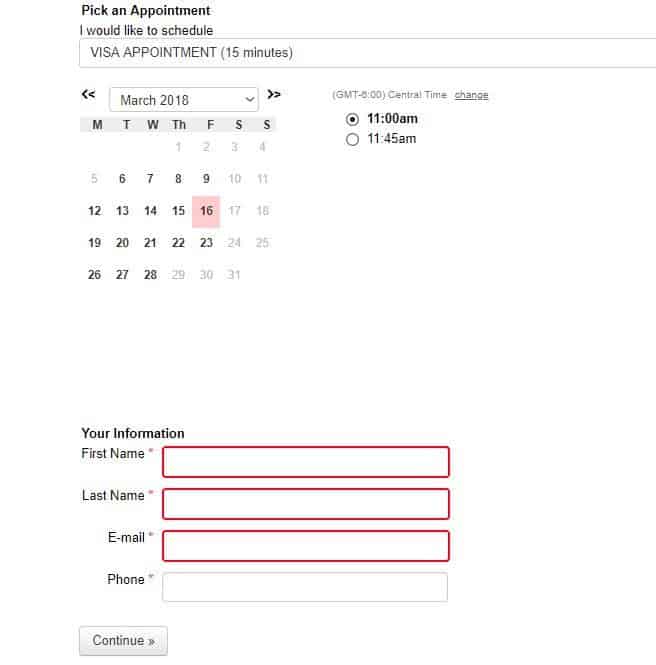 Spanish consulate application form