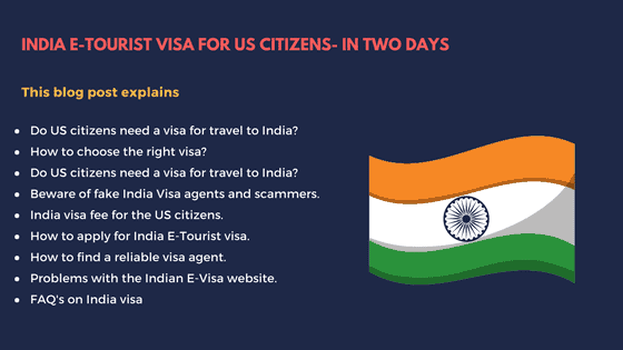 Get India E-Tourist Visa for US Citizens - Just at $25