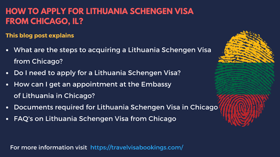Lithuania Schengen visa from Chicago