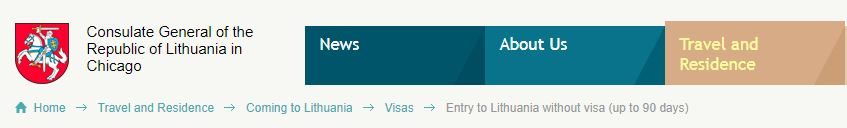 Lithuania visa page in Chicago
