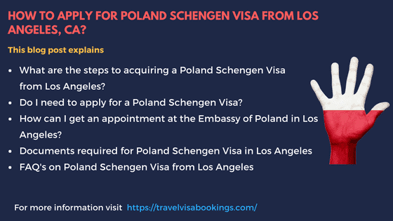 Poland Schengen visa from LA