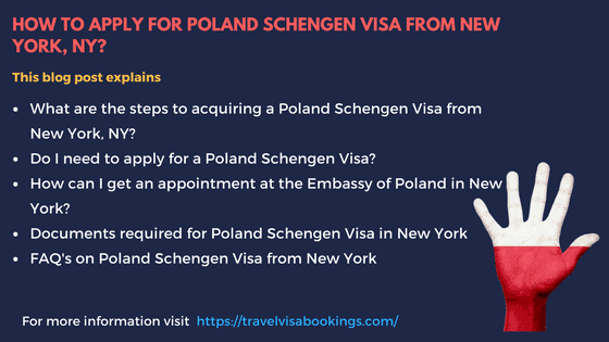 Poland Schengen visa from New York, NY
