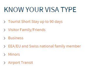 Know your visa type