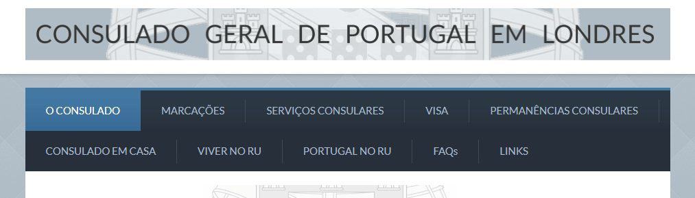 portuguese consulate website in london