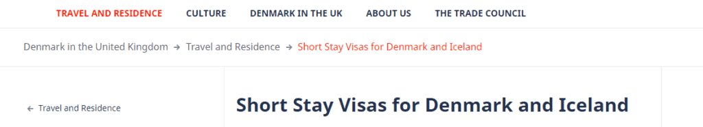 website of Denmark consulate in london 1