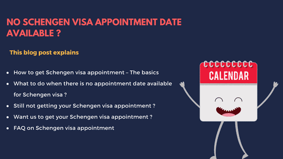 No Schengen Visa Appointment Date Available ?