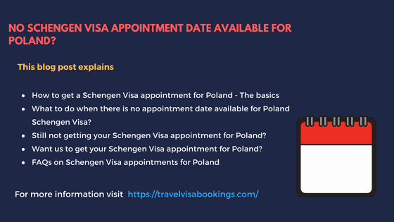 No Schengen visa appointment for Poland 2